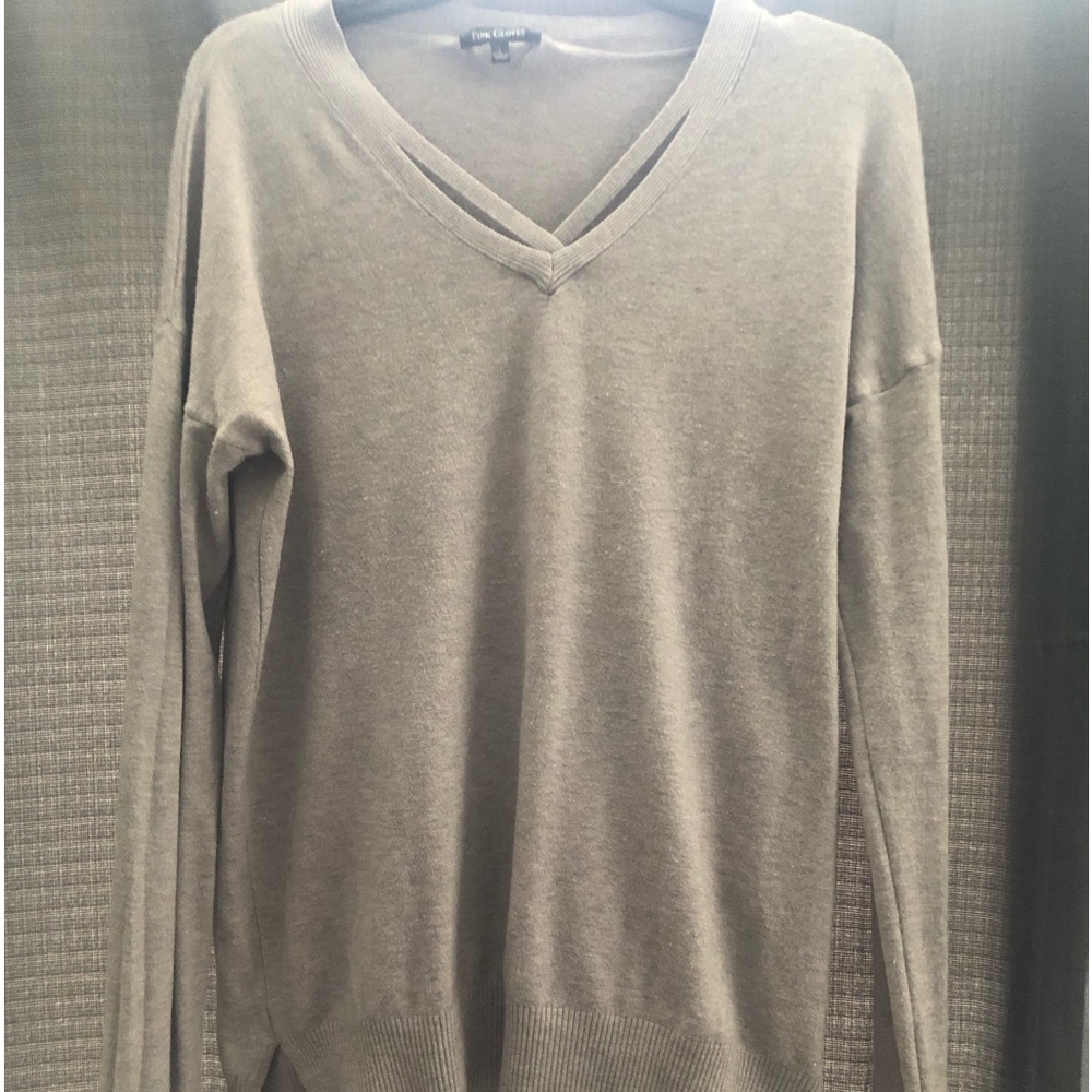 Pink Clover Grey Sweater in excellent condition.
